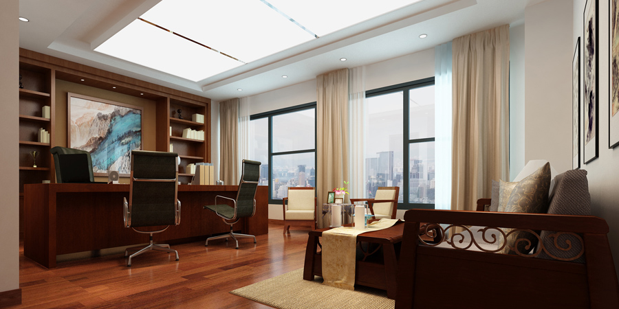 合肥萬達廣場廬聯投資辦公裝修工程