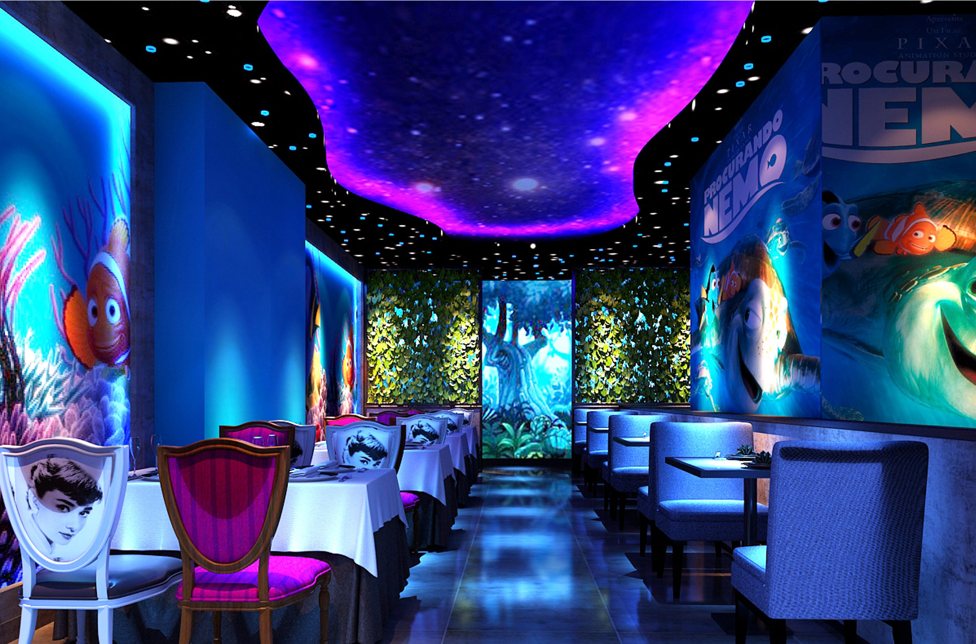 合肥瑤海萬(wàn)達(dá)全息投影感官餐廳工程