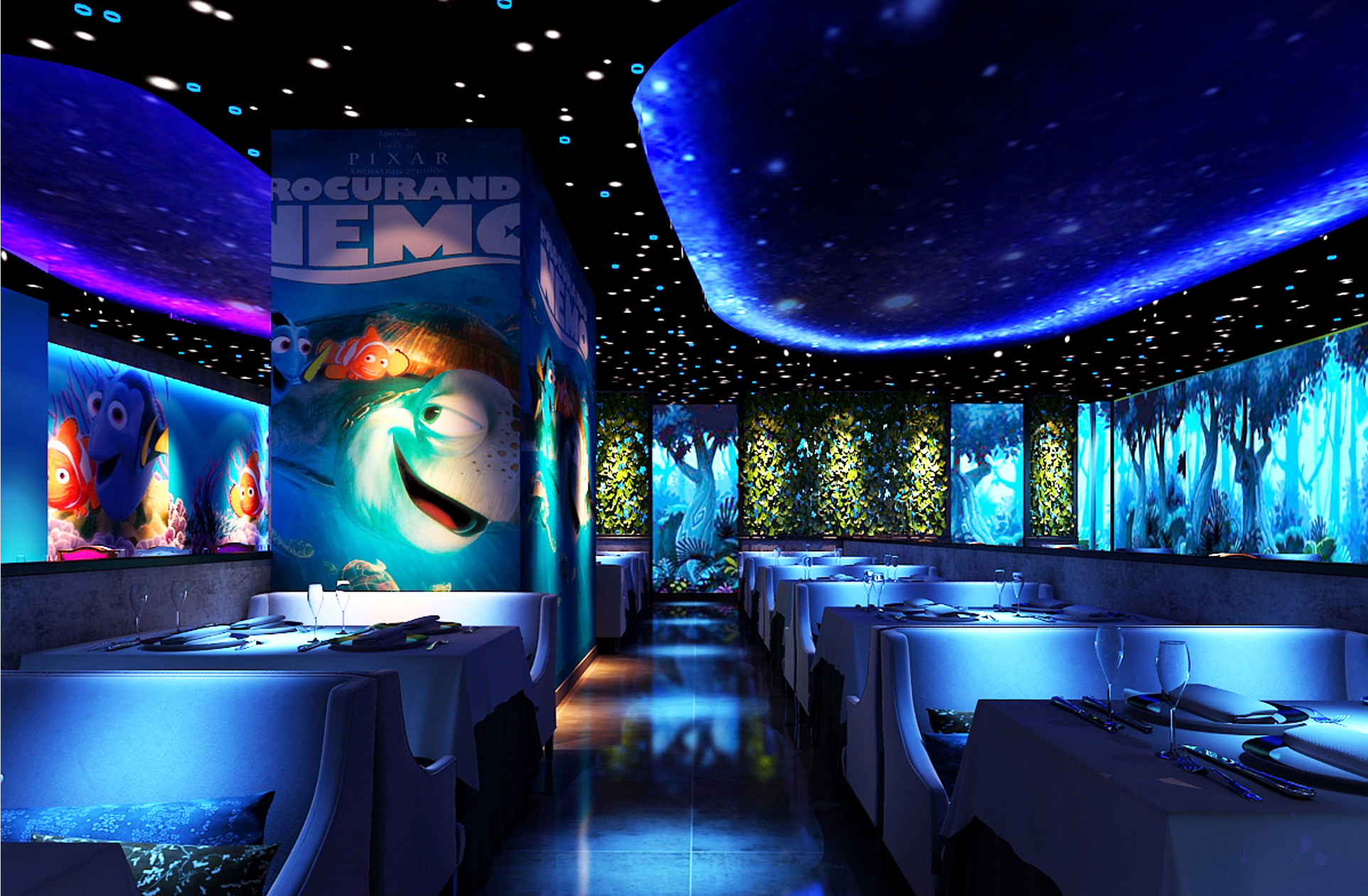 合肥瑤海萬(wàn)達(dá)全息投影感官餐廳工程